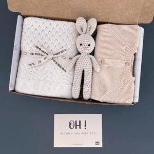 Baby Box Latte Combo em tons bege com peluche para bebé