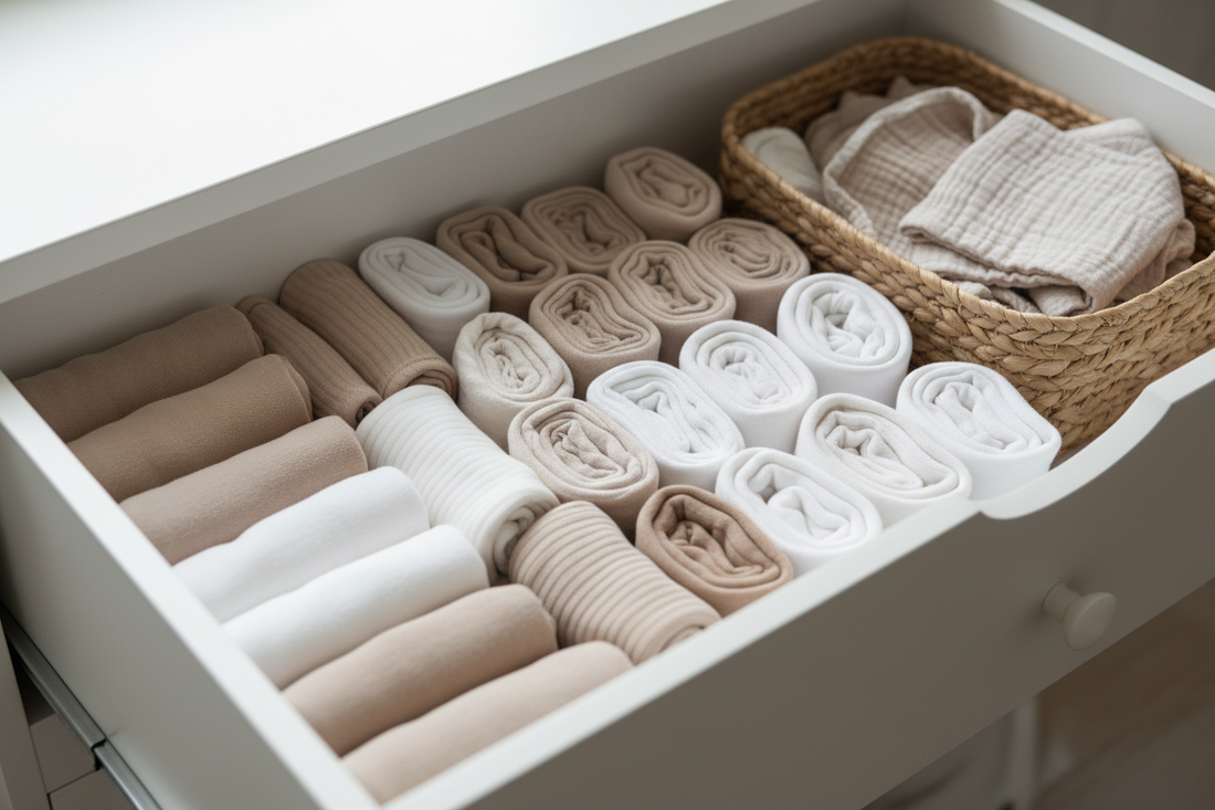 Como Organizar a Roupa do Bebé nos Primeiros Meses (e Não Enlouquecer)