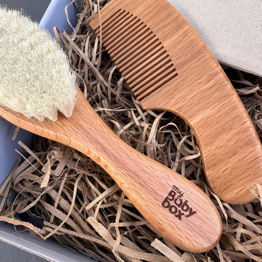 Brush and Comb Set with Pouch