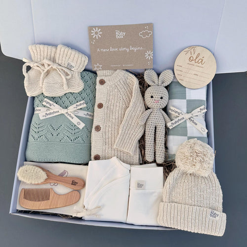 baby box xl premium com roupa, manta e acessórios para recém-nascido