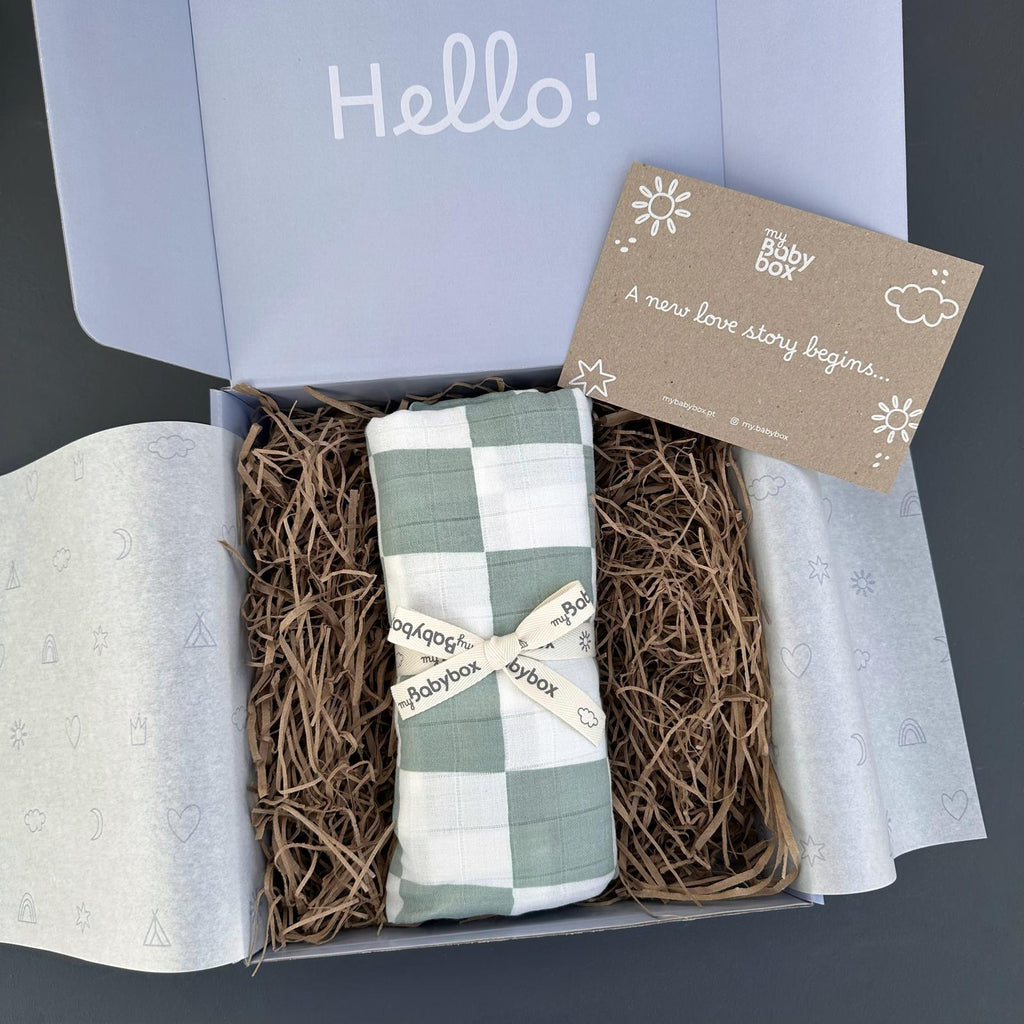 Muselina grande Check Green